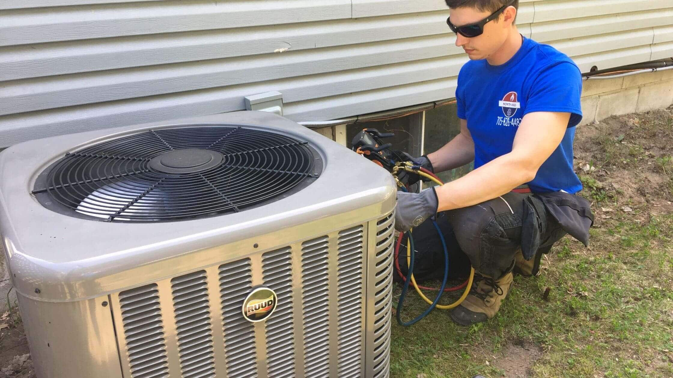 North Wind Hvac heat pump work with a furnace