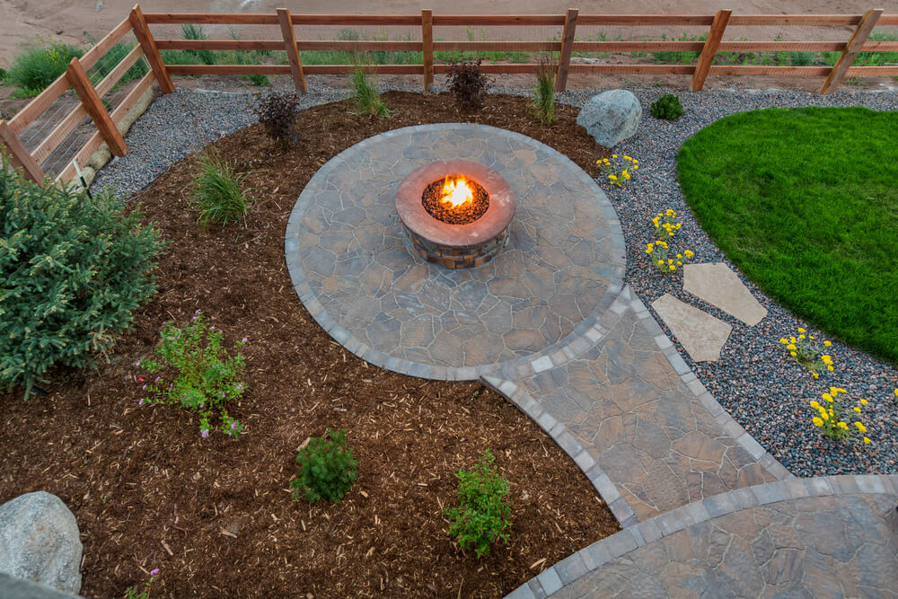 professional gas fire pit installation