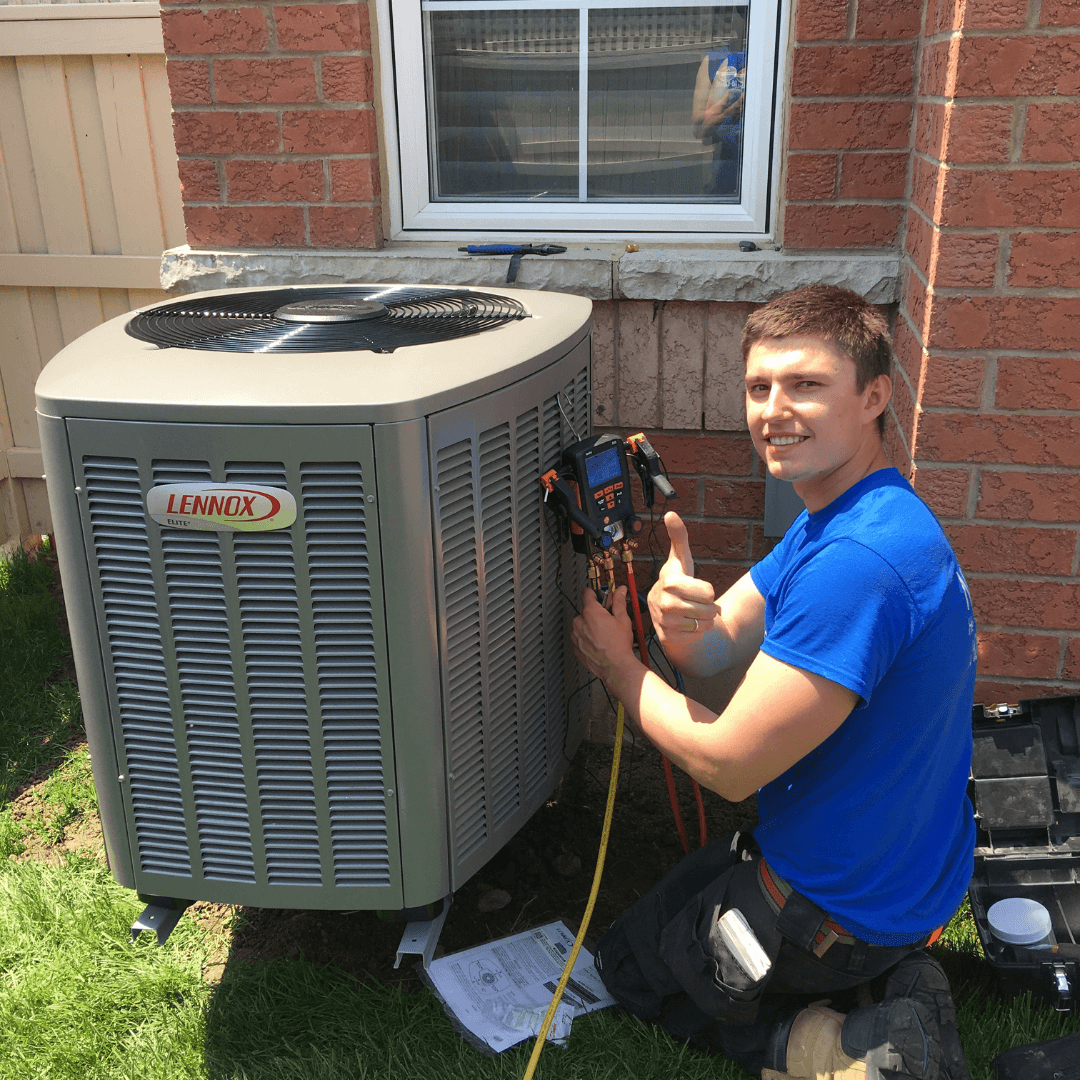 new ac unit installation service